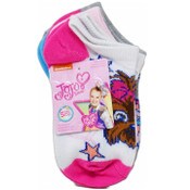 Wholesale - 5pk JOJO SIWA SHINE BRIGHT NS SOCKS SIZE 4-6, UPC: 193159194963